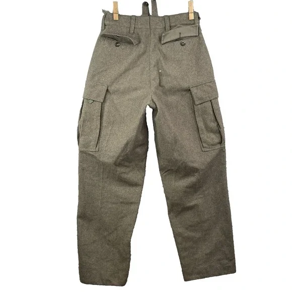 VTG Mollenkamp & Goecke Cargo Military Pant Men 30x29* Army German Wool Workwear